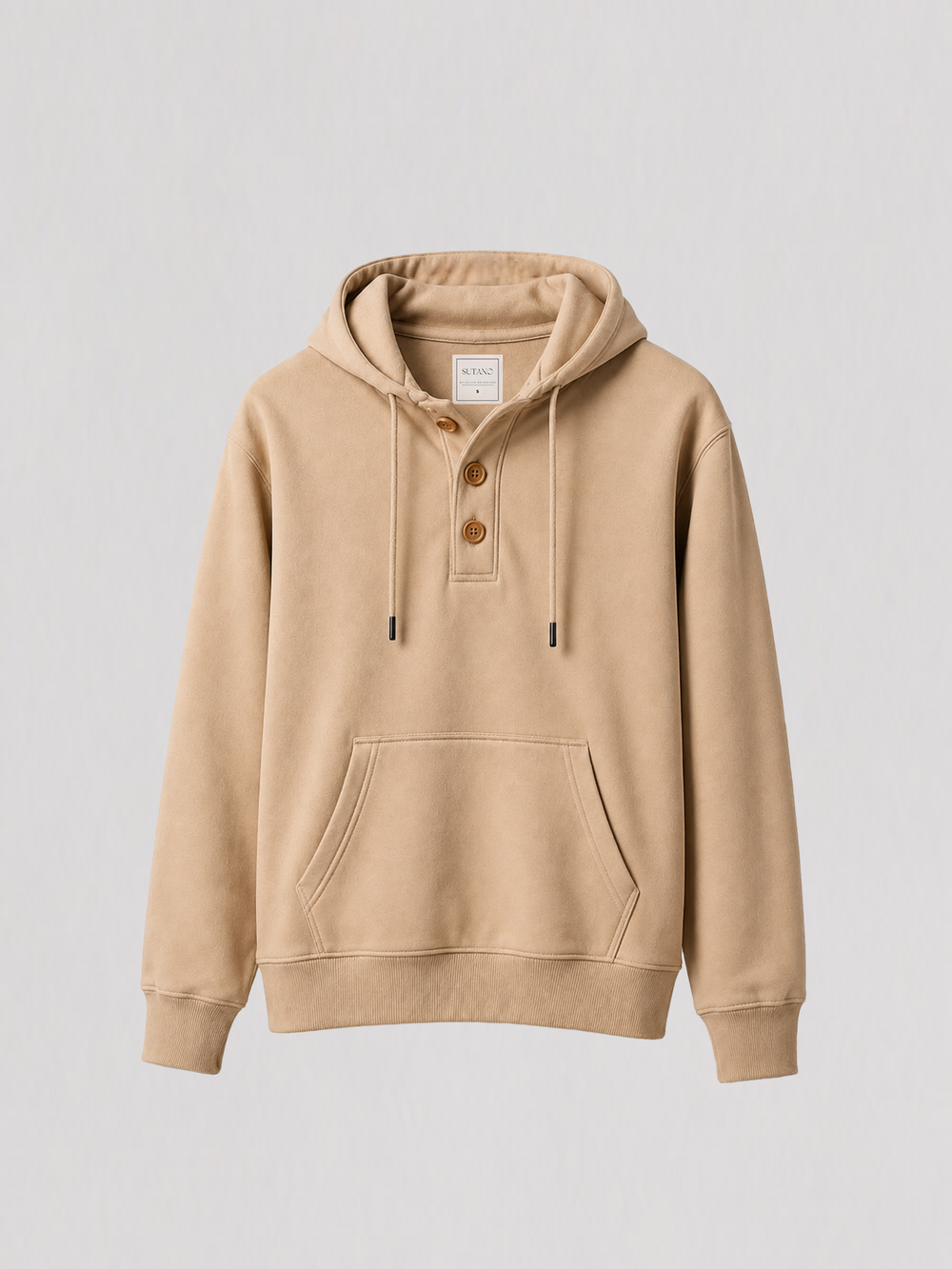 Hoodie en color Sand